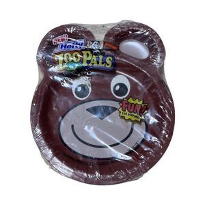 Hefty Zoo‎ Pals Paper Plates New Sealed Unopened 2001 Pactiv 24 Count Y2K